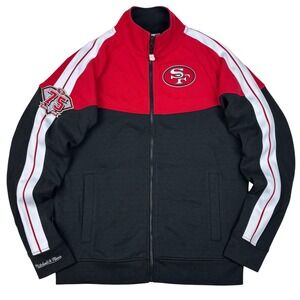 Mitchell Ness San Francisco 49ers 75th Anniversary Throwbacks Track Jacket Men M